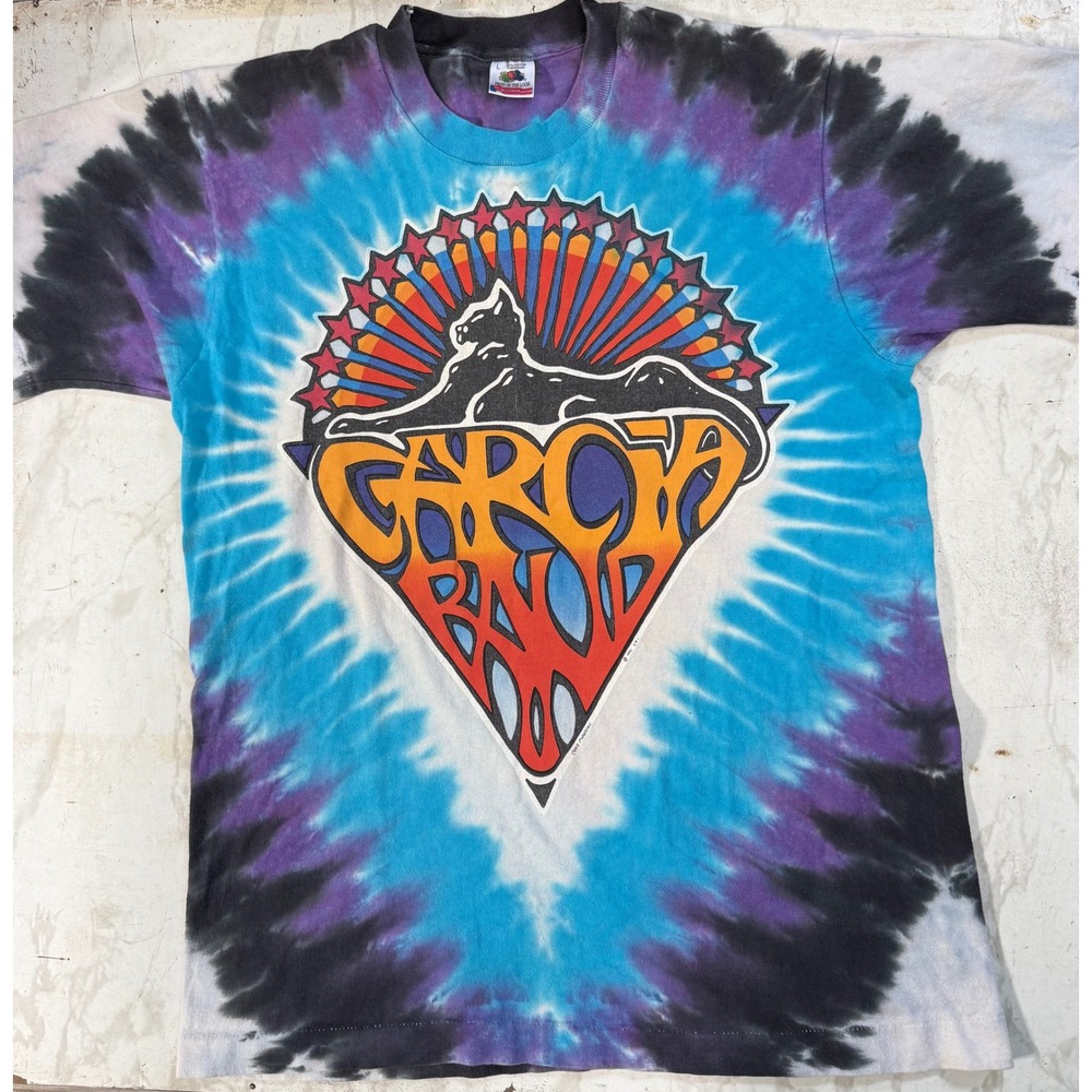 Vintage Jerry Garcia Band Shirt Chris Pinkerton Grateful Dead Mens L 90s Tie Dye